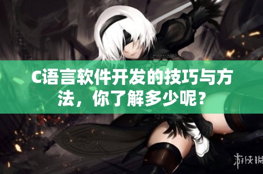 C语言软件开发的技巧与方法，你了解多少呢？