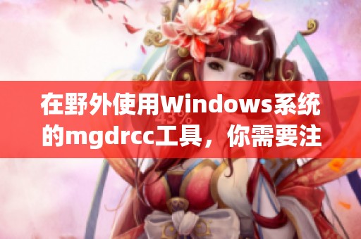 在野外使用Windows系统的mgdrcc工具，你需要注意哪些事项？