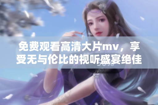 免费观看高清大片mv，享受无与伦比的视听盛宴绝佳体验