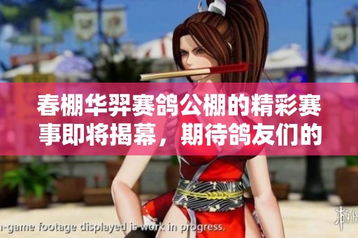 春棚华羿赛鸽公棚的精彩赛事即将揭幕，期待鸽友们的精彩表现