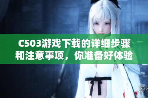 C503游戏下载的详细步骤和注意事项，你准备好体验了吗