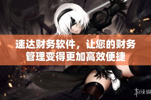 速达财务软件，让您的财务管理变得更加高效便捷