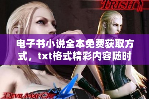 电子书小说全本免费获取方式，txt格式精彩内容随时阅读享受