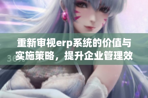 重新审视erp系统的价值与实施策略，提升企业管理效能与竞争力