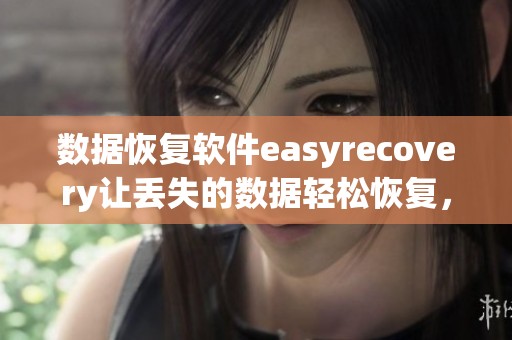 数据恢复软件easyrecovery让丢失的数据轻松恢复，助你快速找回宝贵信息