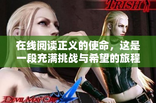 在线阅读正义的使命，这是一段充满挑战与希望的旅程