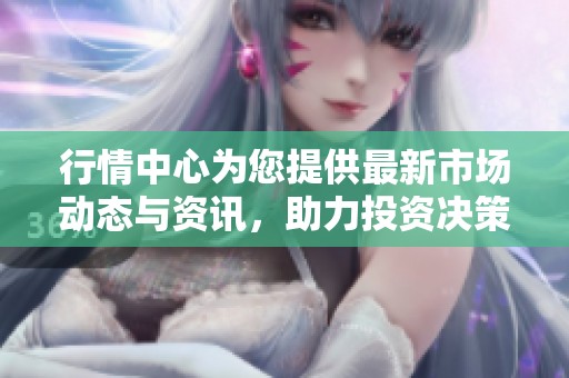 行情中心为您提供最新市场动态与资讯，助力投资决策和市场分析。
