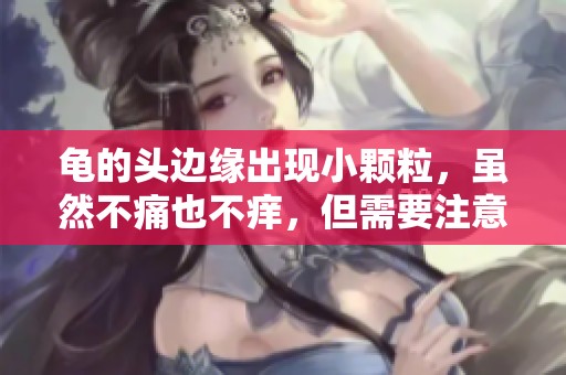 龟的头边缘出现小颗粒，虽然不痛也不痒，但需要注意健康问题