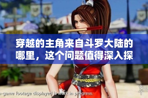 穿越的主角来自斗罗大陆的哪里，这个问题值得深入探讨