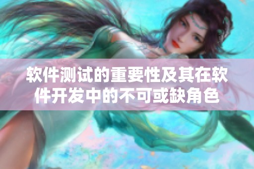 软件测试的重要性及其在软件开发中的不可或缺角色