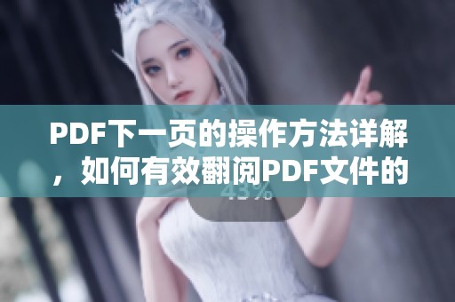 PDF下一页的操作方法详解，如何有效翻阅PDF文件的每一页内容