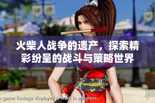 火柴人战争的遗产，探索精彩纷呈的战斗与策略世界