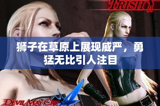 狮子在草原上展现威严，勇猛无比引人注目