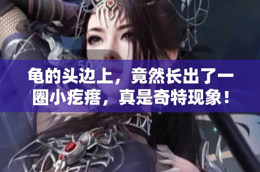 龟的头边上，竟然长出了一圈小疙瘩，真是奇特现象！