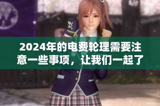 2024年的电费轮理需要注意一些事项，让我们一起了解相关信息