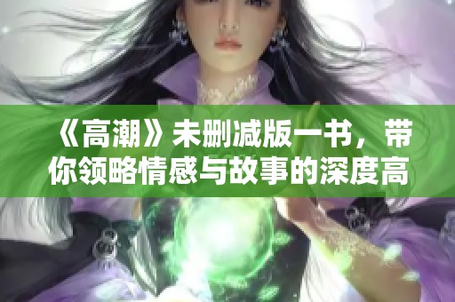 《高潮》未删减版一书，带你领略情感与故事的深度高潮体验