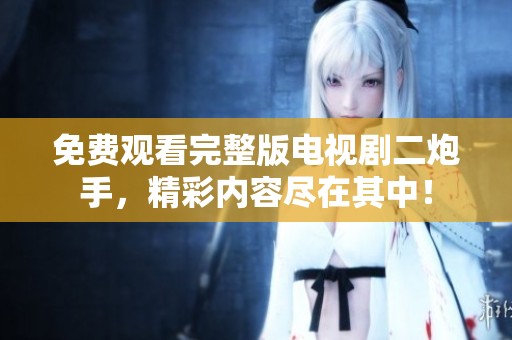 免费观看完整版电视剧二炮手，精彩内容尽在其中！