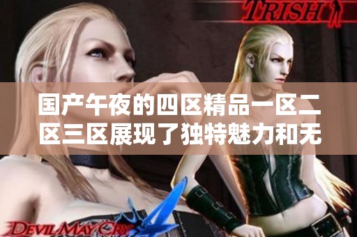 国产午夜的四区精品一区二区三区展现了独特魅力和无限可能性。